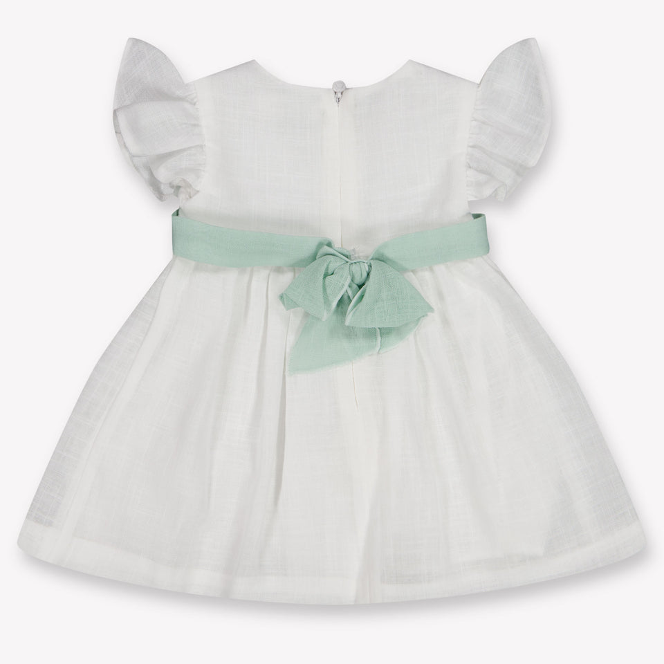Mayoral Baby Girls Dress In OffWhite