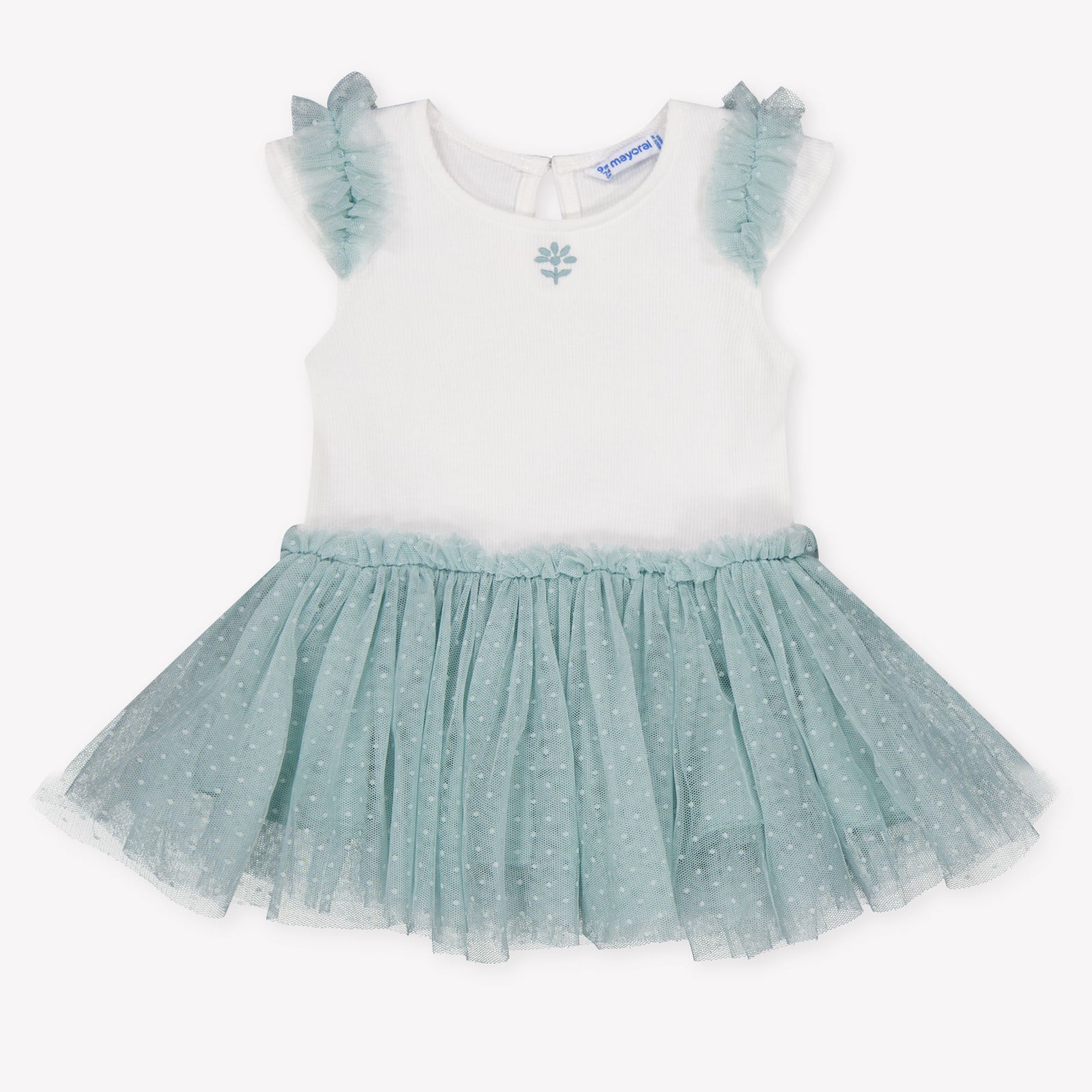 Mayoral Baby Girls Dress In Light Green