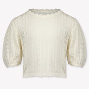 Mayoral Kids Girls T-Shirt In OffWhite