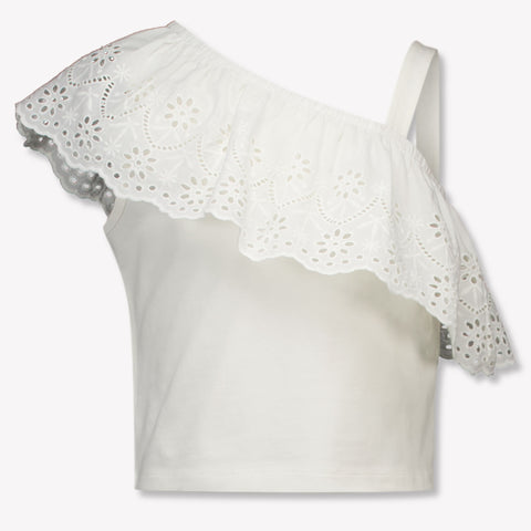 Mayoral Kids Girls T-Shirt In OffWhite