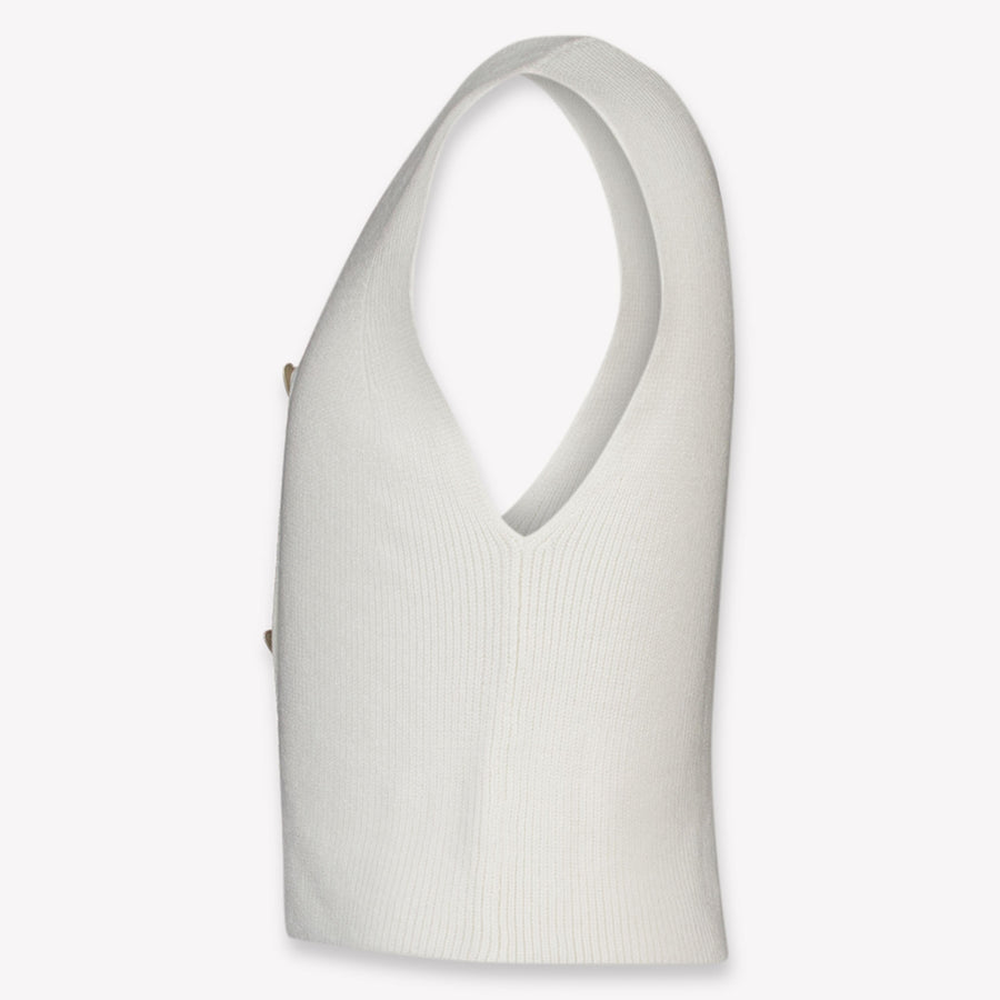 Mayoral Kinder Meisjes Vest In Off White