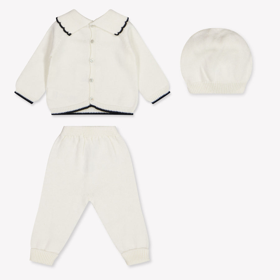 Martin Aranda Baby Girls Playsuit In OffWhite