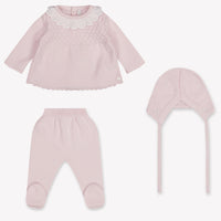 Martin Ananda Baby Girls Playsuit In Light Pink