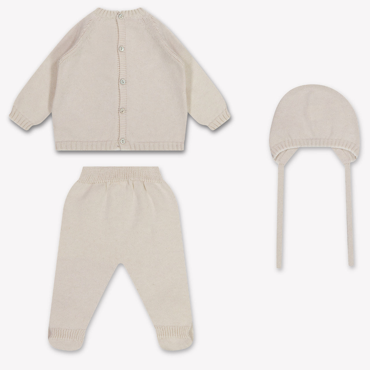 Martin Ananda Baby Unisex Playsuit In Light Beige
