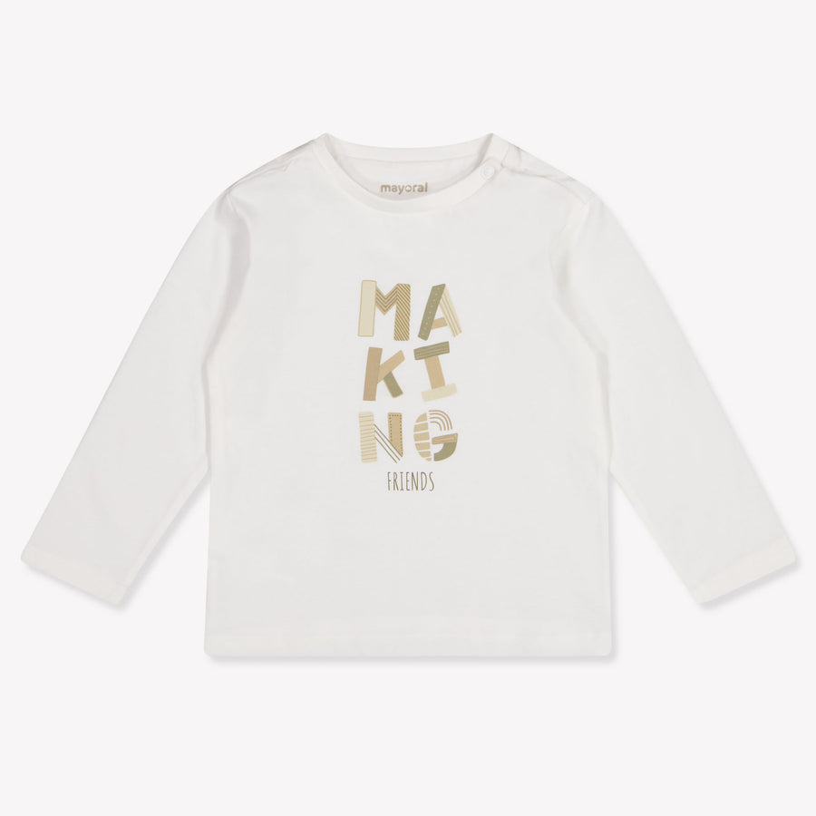 Mayoral Baby Boys T-Shirt In OffWhite