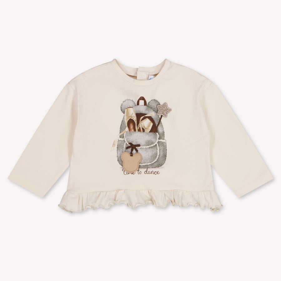 Mayoral Baby Girls T-Shirt in Light Beige
