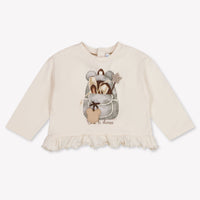 Mayoral Baby Girls T-Shirt In Light Beige