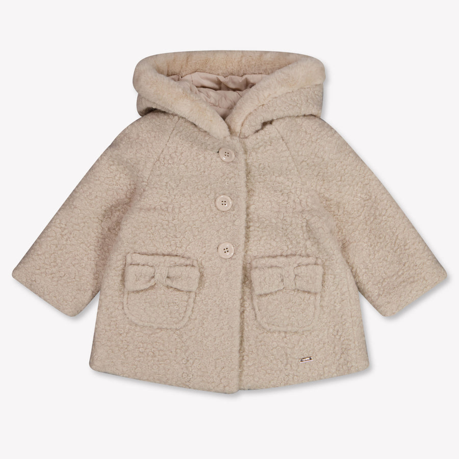 Mayoral Baby Girls Winter Jacket in Light Beige