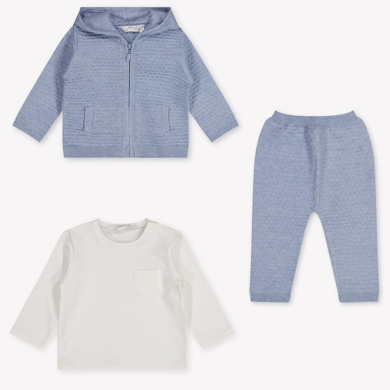 Mayoral Baby Boys Set In Light Blue