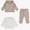 Mayoral Baby Boys Set In Light Brown