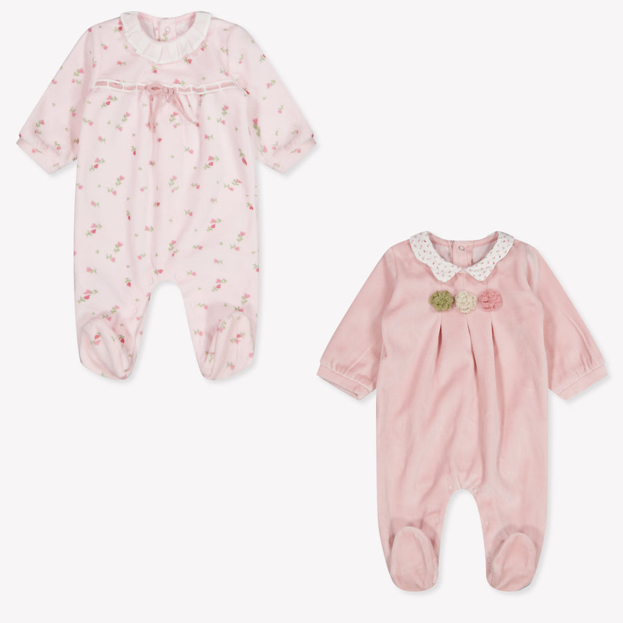Mayoral Baby Girls Playsuit In Light Pink
