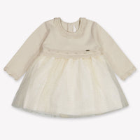 Mayoral Baby Meisjes Jurk In Licht Beige