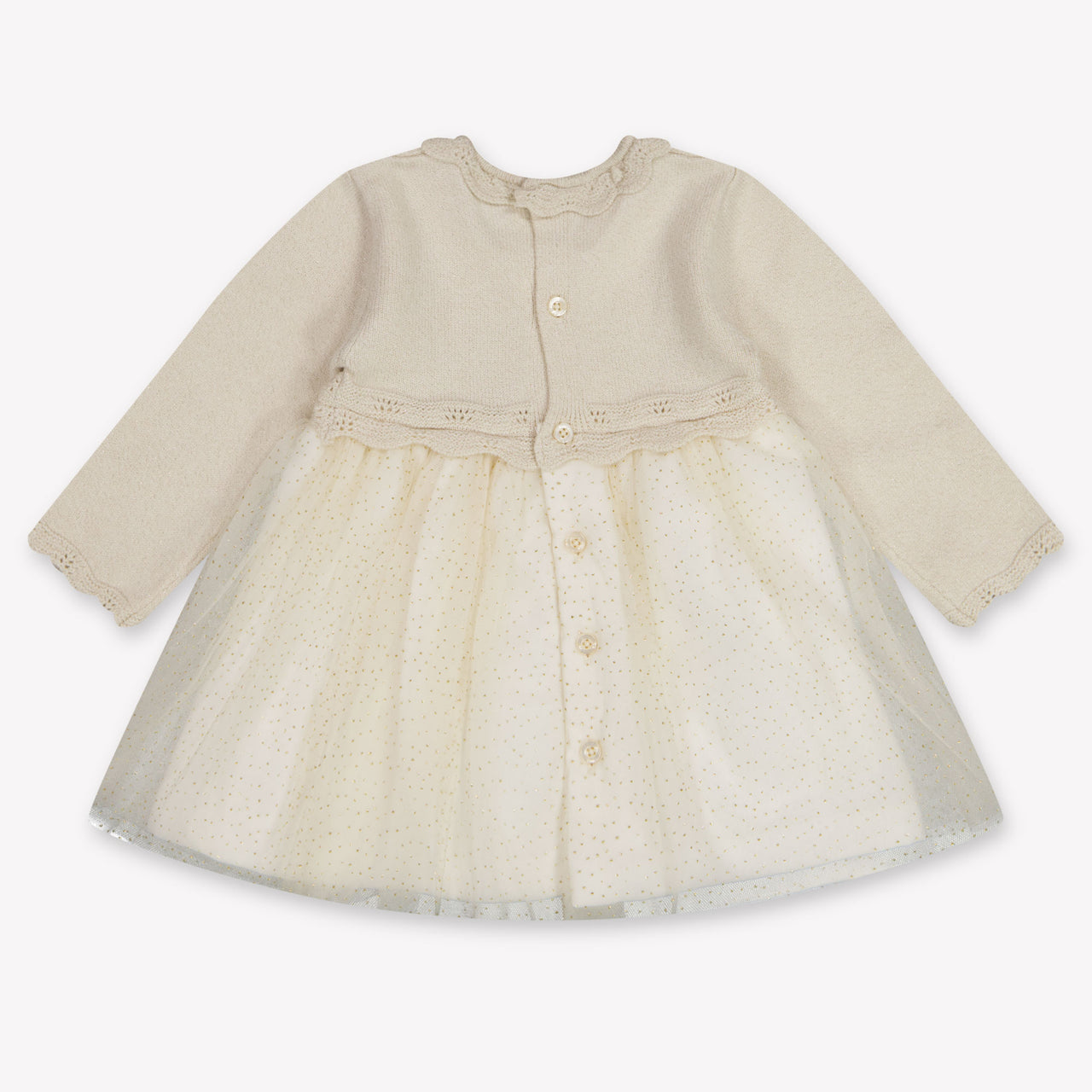 Mayoral Baby Meisjes Jurk In Licht Beige