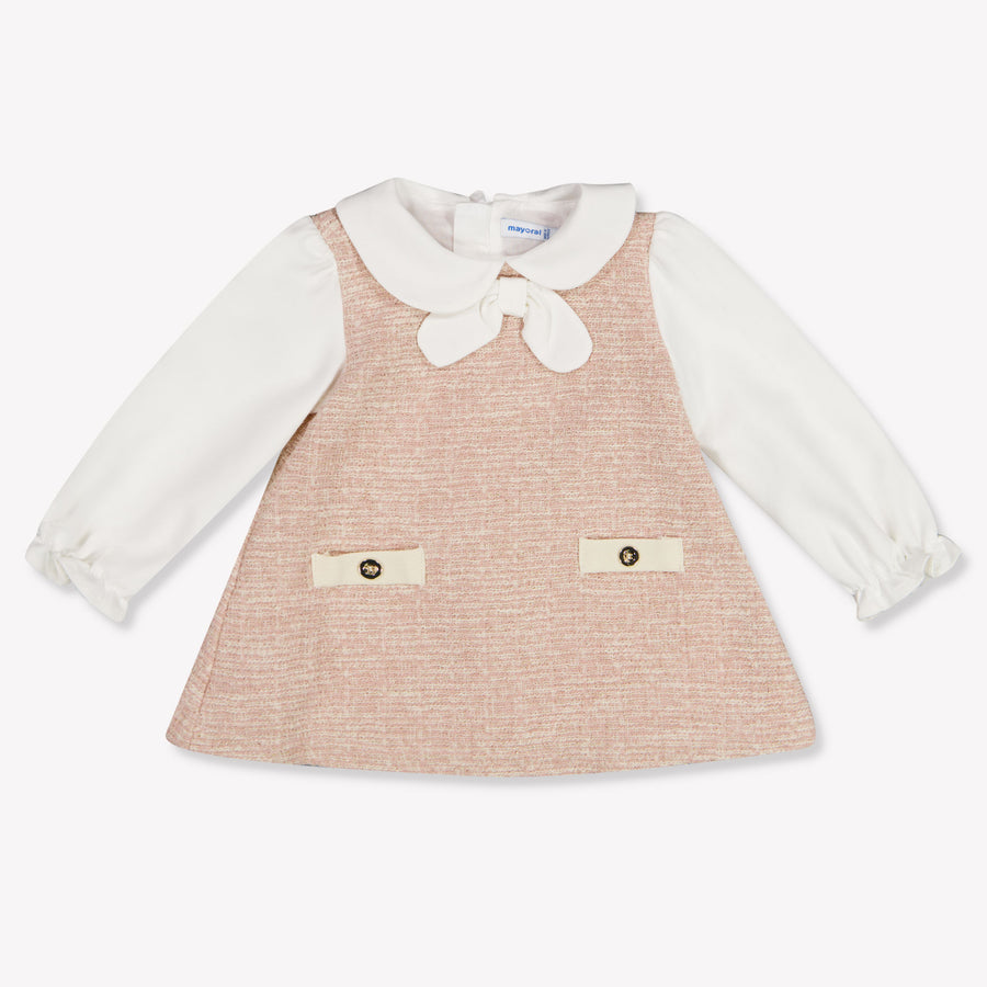 Mayoral Baby Girls Dress in Light Pink