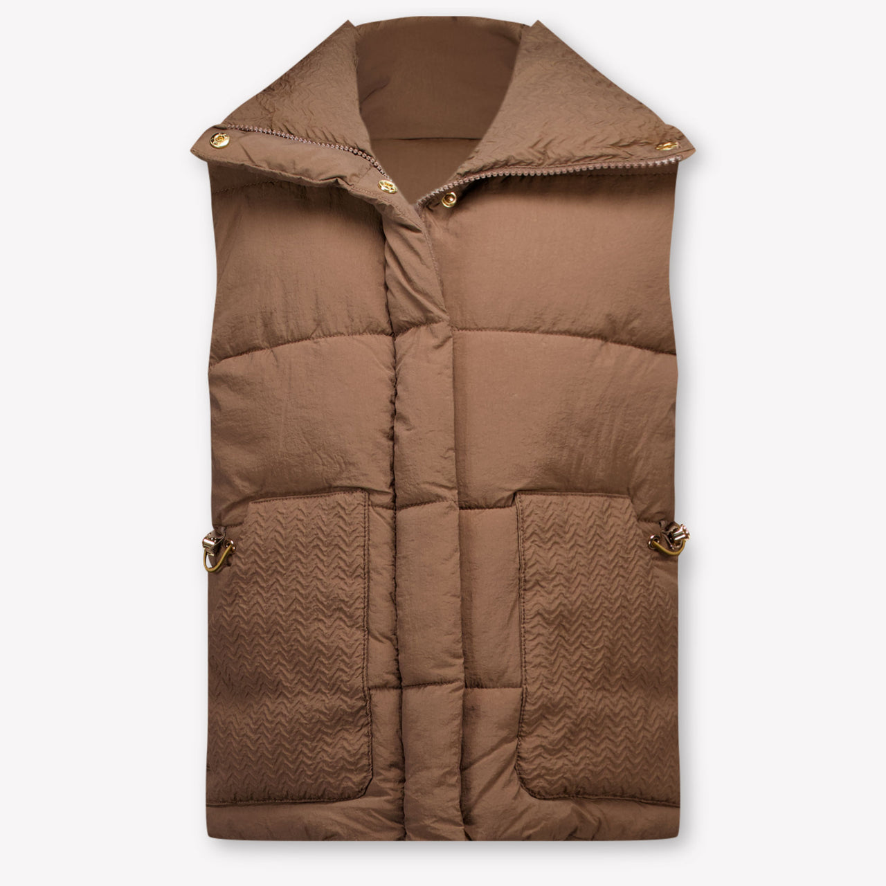 Mayoral Kids Girls Bodywarmer In Brown