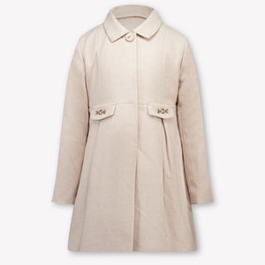 Mayoral Kids Girls Winter coat In Light Beige