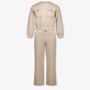 Mayoral Kids Girls Set In Beige
