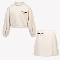 Abel & Lula Kids Girls Set In Light Beige