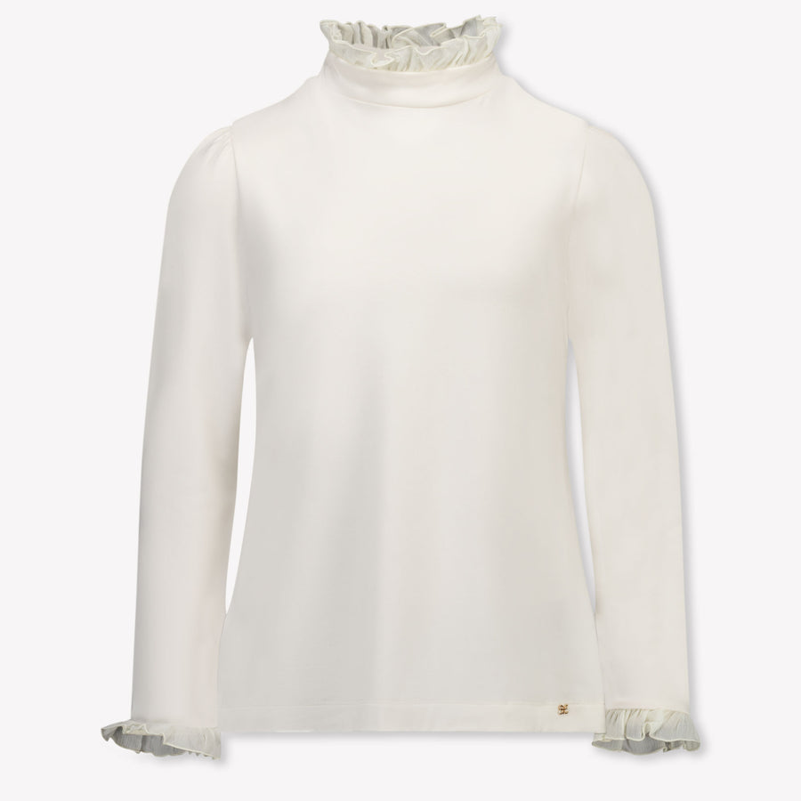 Abel & Lula Kids Girls T-Shirt In OffWhite