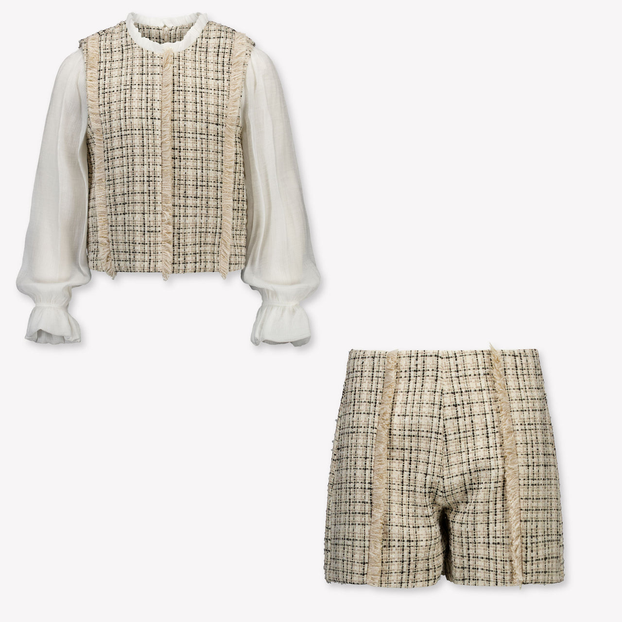 Abel & Lula Kids Girls Set In Beige