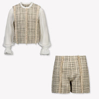 Abel & Lula Kids Girls Set In Beige