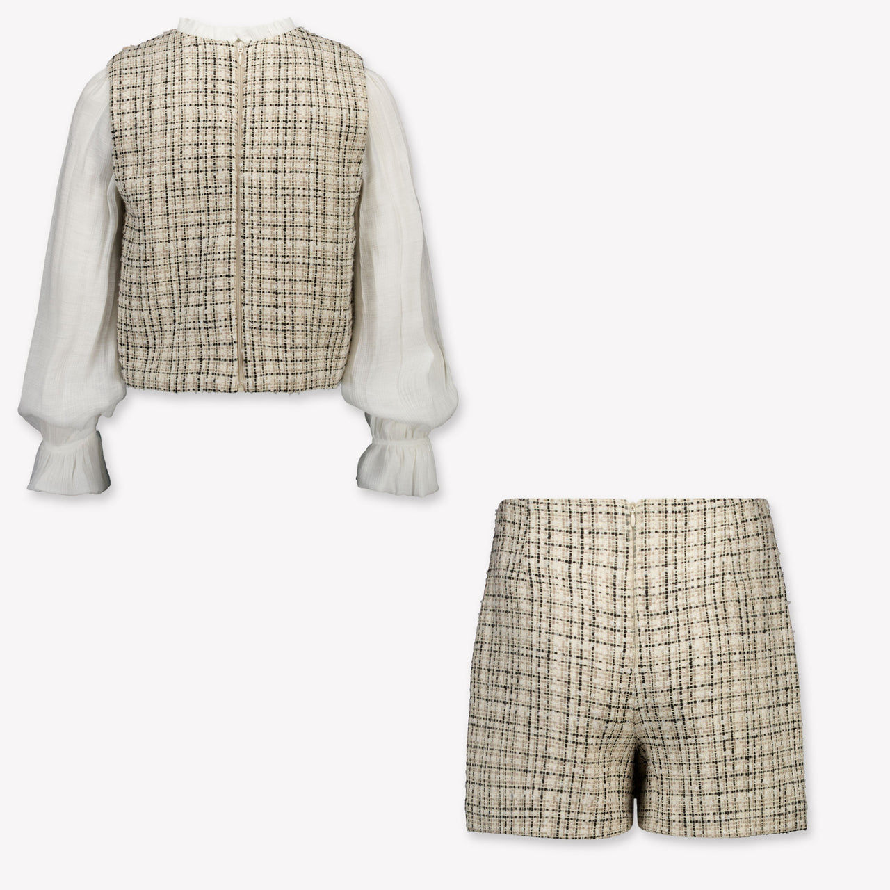 Abel & Lula Kids Girls Set In Beige