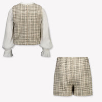 Abel & Lula Kids Girls Set In Beige
