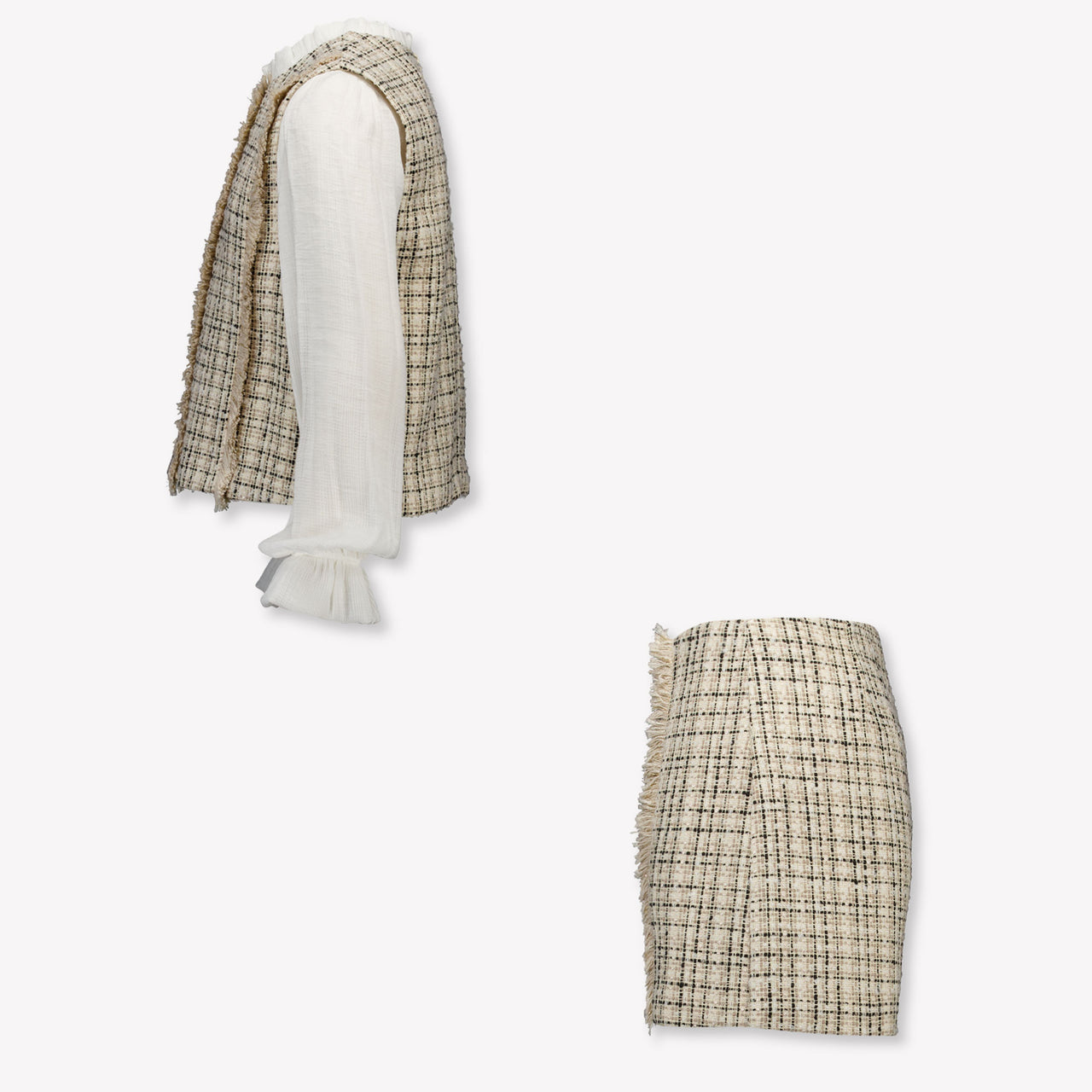 Abel & Lula Kids Girls Set In Beige