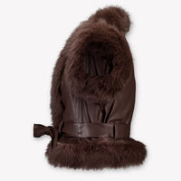 Abel & Lula Kids Girls Jackets In Brown