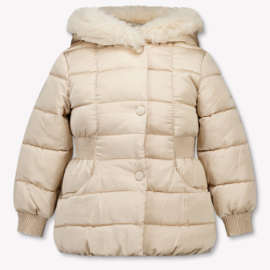 Abel & Lula Kinder Meisjes Winterjas In Beige