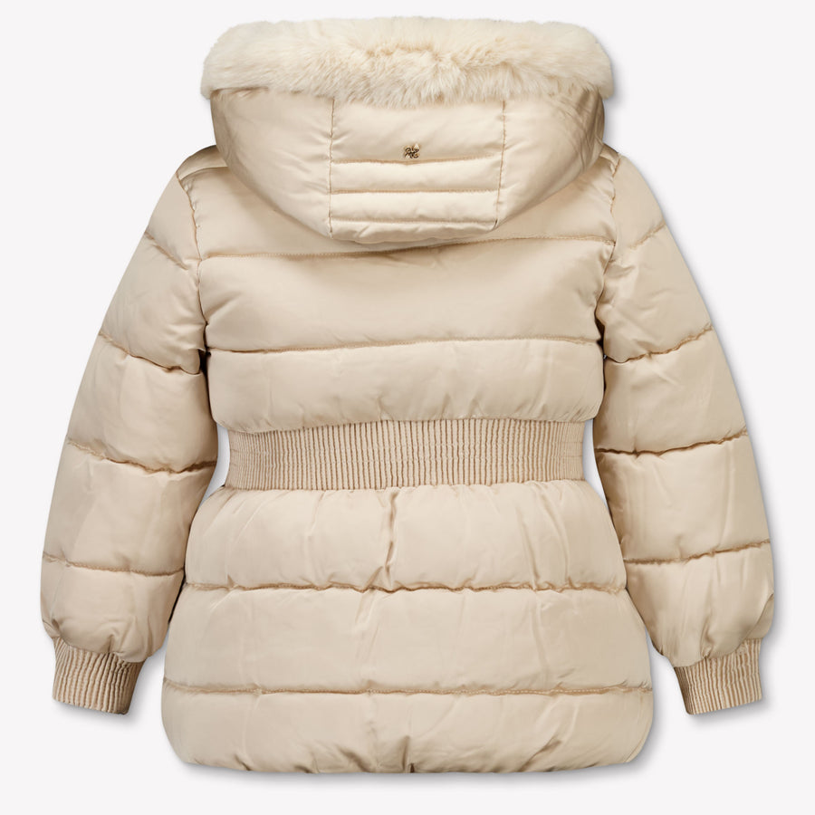 Abel & Lula Kinder Meisjes Winterjas In Beige