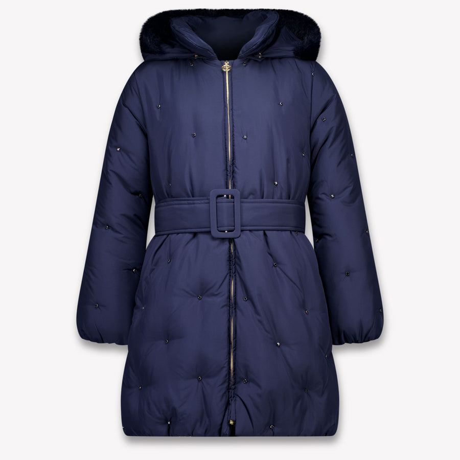 Abel & Lula Kids Girls Winter coat In Navy
