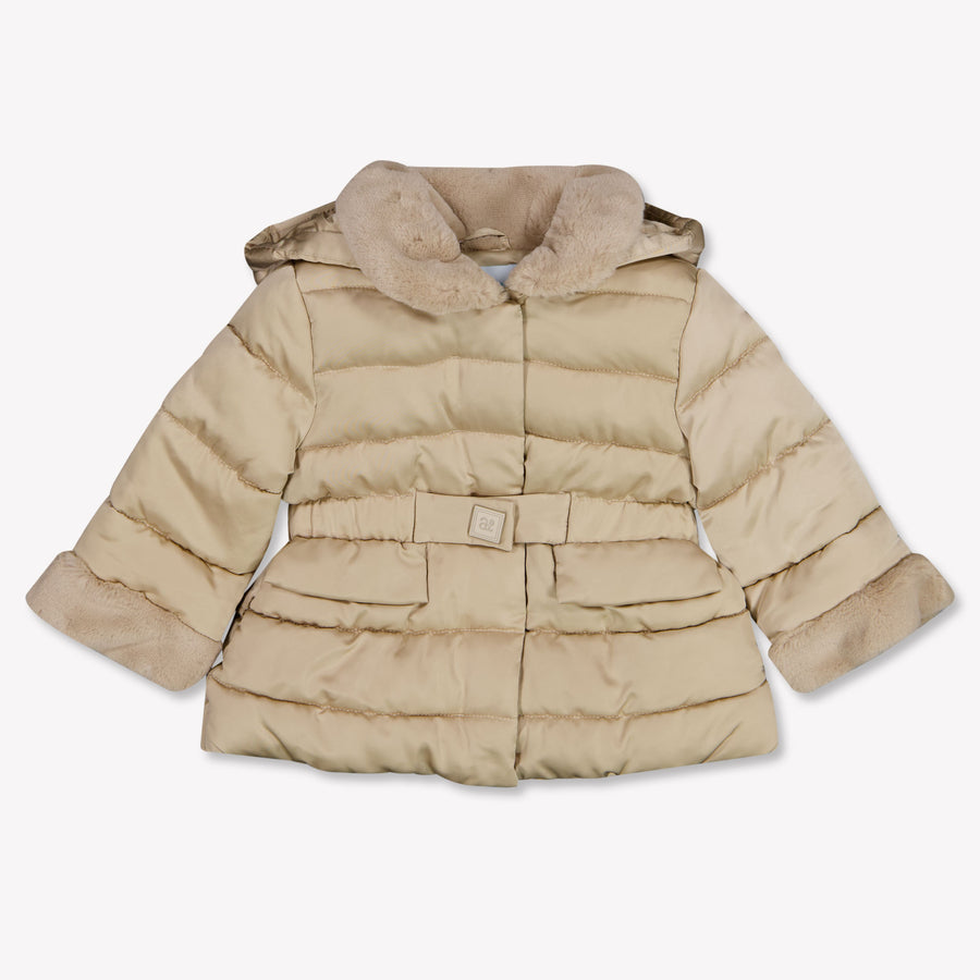 Abel & Lula Baby Girls Winter Jacket in Beige