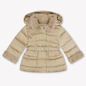 Abel & Lula Baby Meisjes Winterjas In Beige
