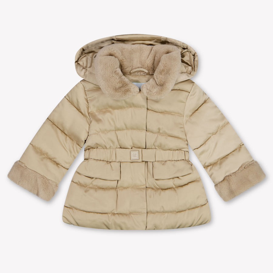Abel & Lula Baby Meisjes Winterjas In Beige