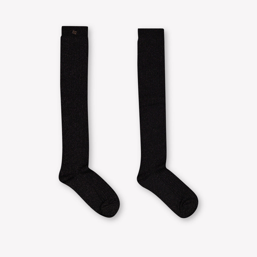 Abel & Lula Kids Girls Socks In Black