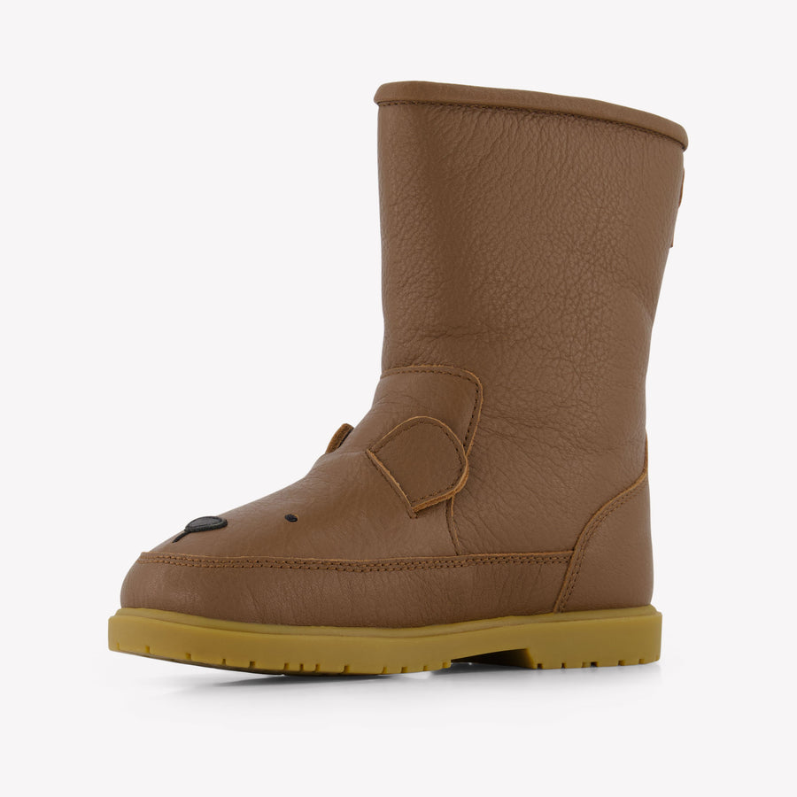 Donsje Amsterdam Wadudu Bear Kids Boys Boots In Camel