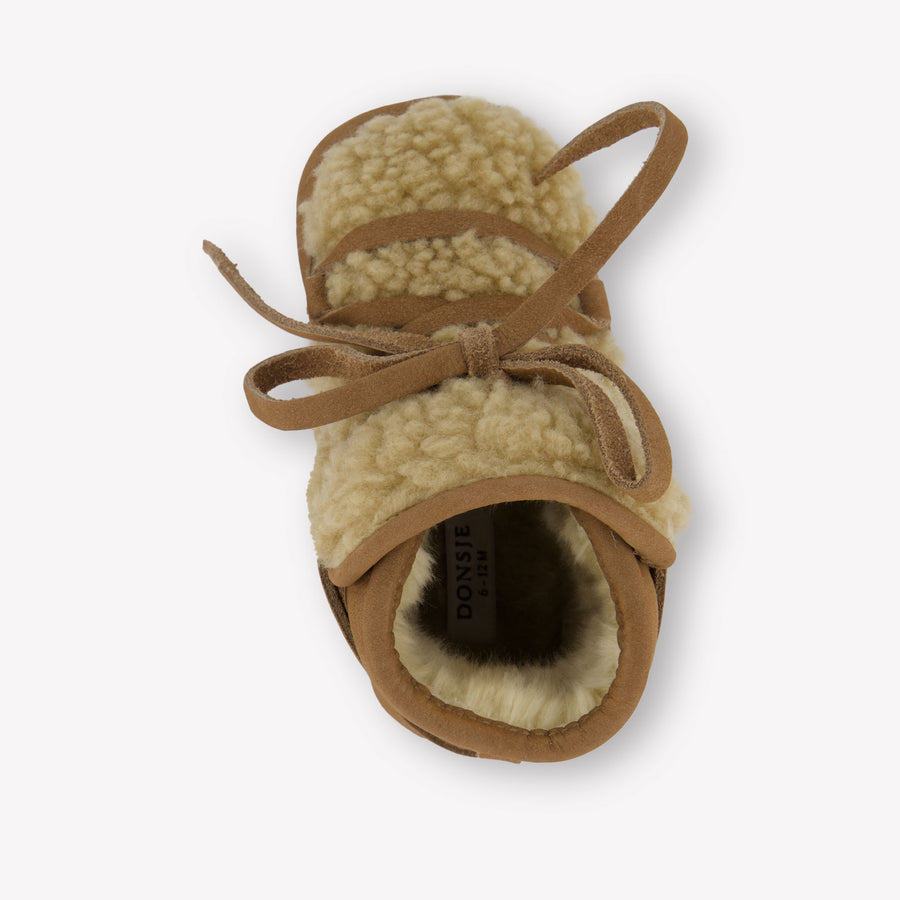 Donsje Amsterdam Cassi Baby Unisex Shoes In Beige
