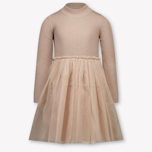 Donsje Amsterdam Lotus Kids Girls Dress In Old Pink