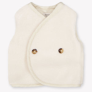 Donsje Amsterdam Monty Baby Unisex Gilets In Off White