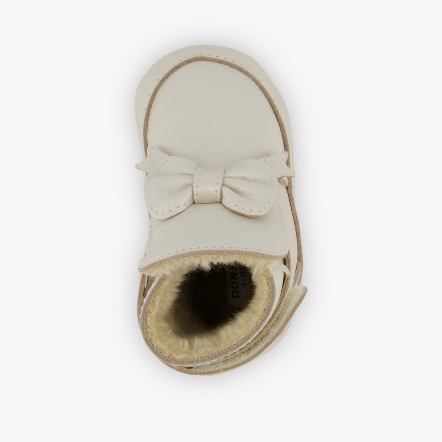 Donsje Amsterdam Cubow Baby Girls Shoes in Off-White