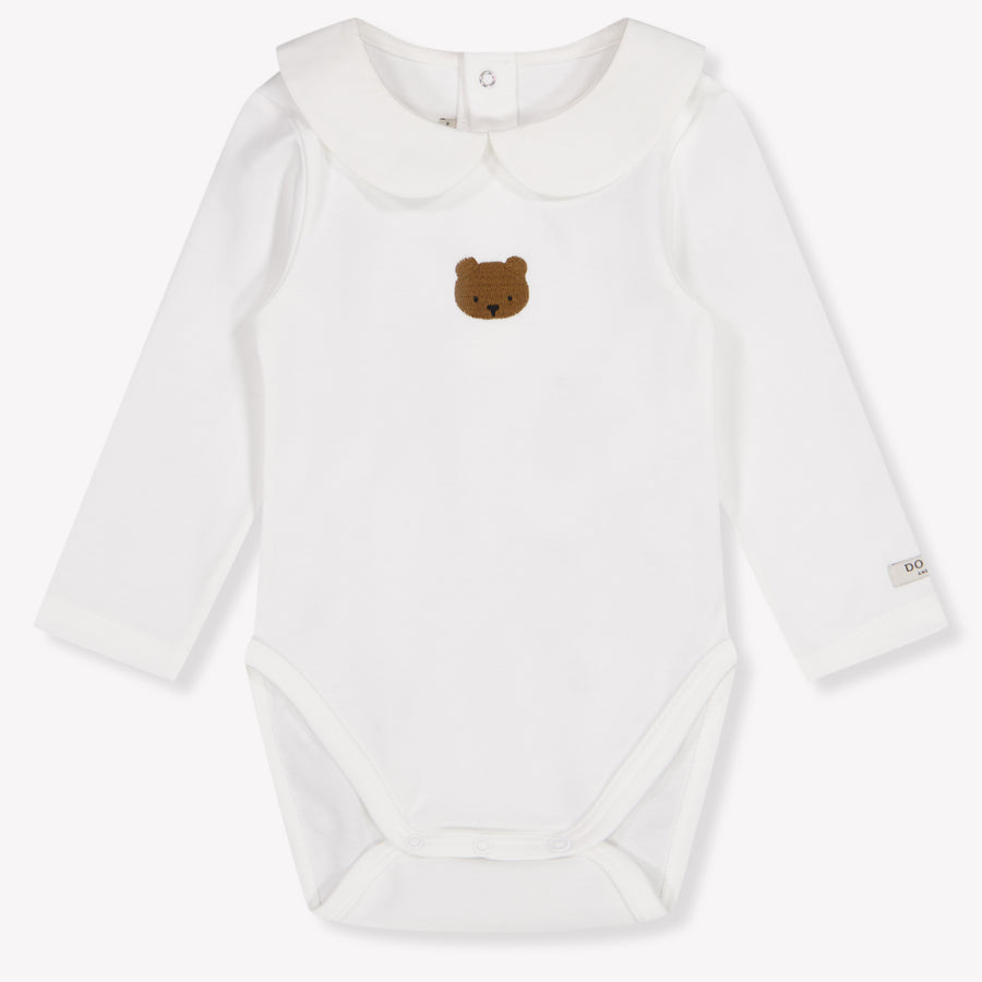 Donsje Amsterdam Davo Baby Boys Romper In OffWhite