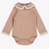 Donsje Amsterdam Diet Baby Girls Romper In Old Pink