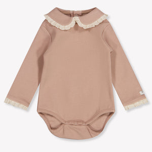Donsje Amsterdam Diet Baby Girls Romper In Old Pink