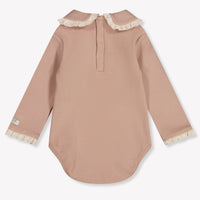 Donsje Amsterdam Diet Baby Girls Romper In Old Pink