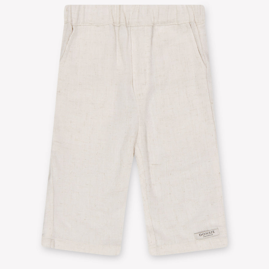 Donsje Amsterdam Dado Baby Meisjes Broek In Off White