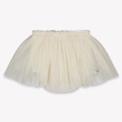 Donsje Amsterdam Rieta Baby Girls Skirt In OffWhite