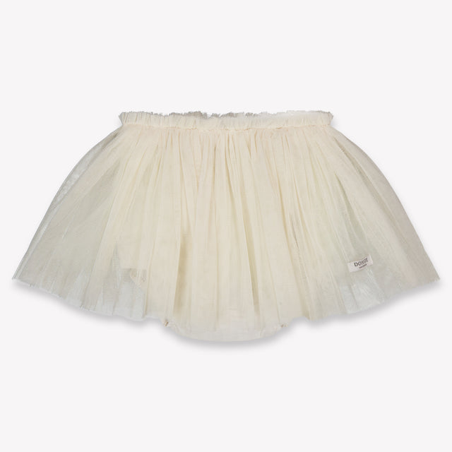 Donsje Amsterdam Rieta Baby Girls Skirt In OffWhite