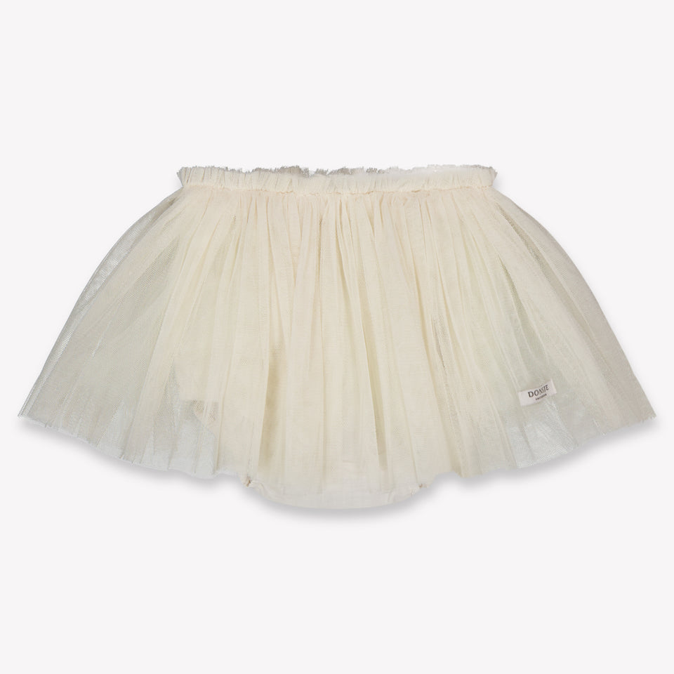 Donsje Amsterdam Rieta Baby Girls Skirt In OffWhite
