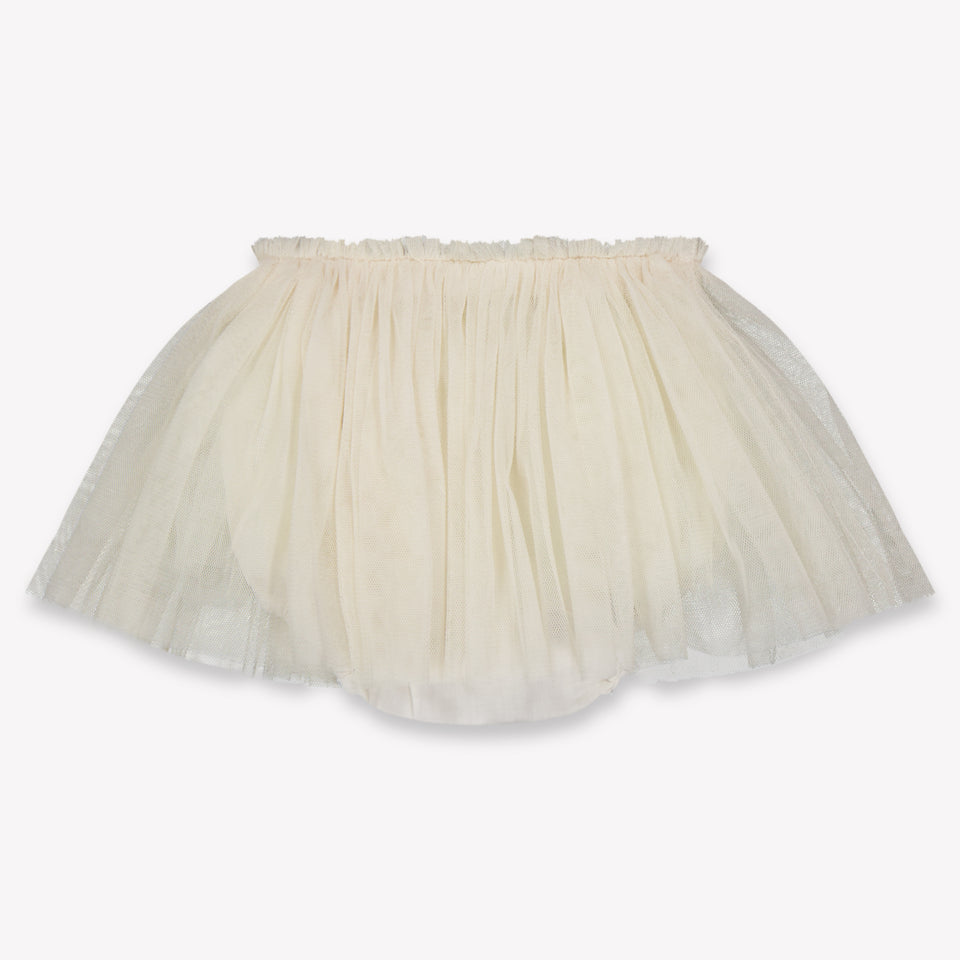 Donsje Amsterdam Rieta Baby Girls Skirt In OffWhite
